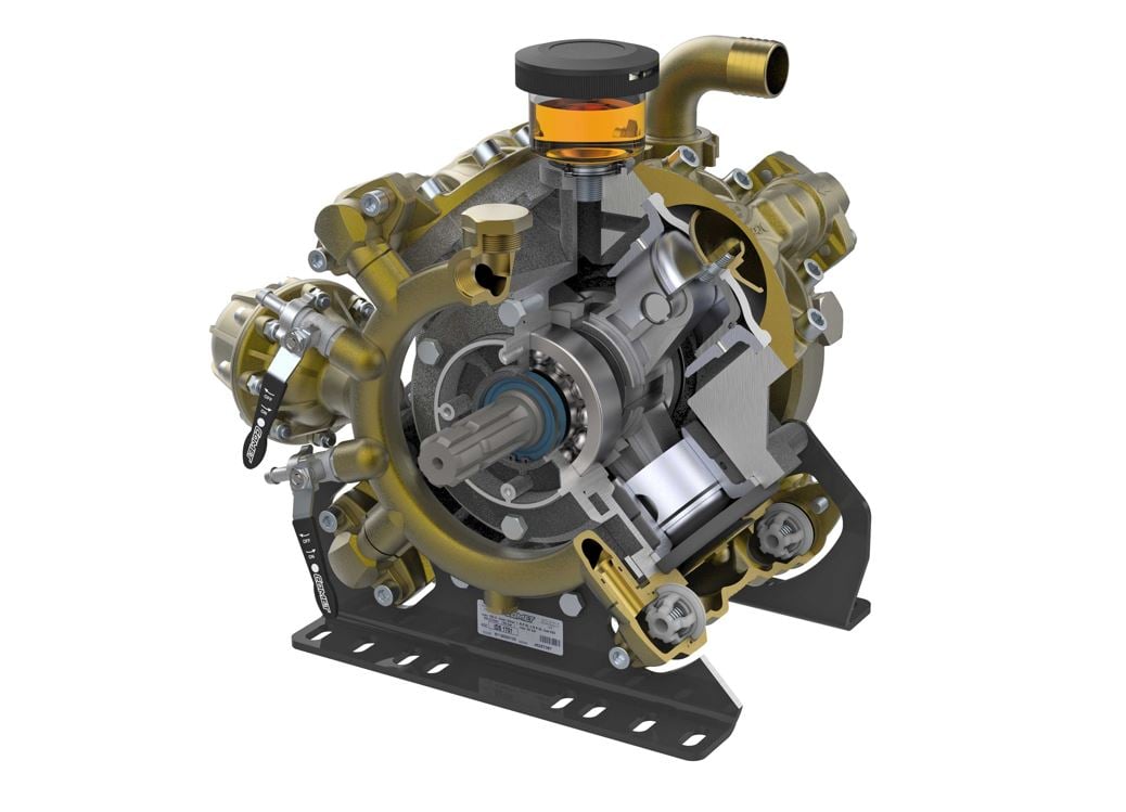 COMPONENTS OF A DIAPHRAGM PUMP